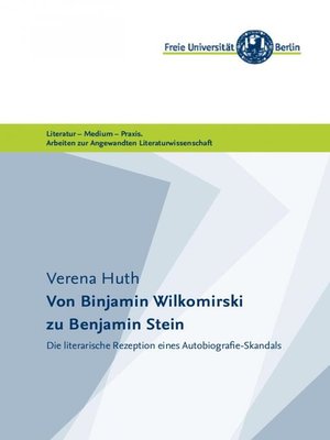 cover image of Von Binjamin Wilkomirski zu Benjamin Stein